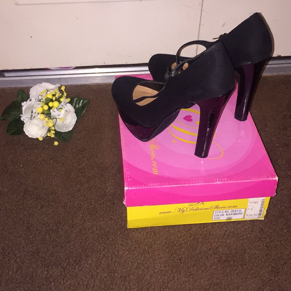 Black high heels